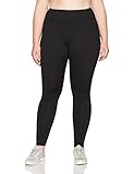 Just My Size Women's Plus Size Active Run Legging, Black, 4X