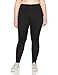Just My Size Women's Plus Size Active Run Legging, Black, 4X