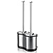 ToiletTree Products Modern Deluxe Freestanding Toilet Brush and Plunger Combo (Stainless Steel, Brush and Plunger Combo Set 4.5” x 9.75” x 18.5