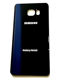 Nuevo OEM tapa de batería Panel de vidrio para Samsung Galaxy Note 5 N920 con calcomanía preinstalado W O imei ~ negro zafiro ~ EE. UU