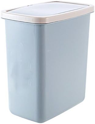 fengg2030shann Plastic flip trash garbage cylindrical rectangular wave cover small bathroom wastebasket trash baskets. Flip trash dustbin trash flap dustbin trash wastebasket