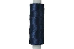 Pearl Cotton Thread by Threadart | 75yd Spools Size 8 | Perle Cotton for Friendship Bracelets, Crochet, Cross Stitch, Needlepoint, Hand Embroidery | Navy Blue - Color 336