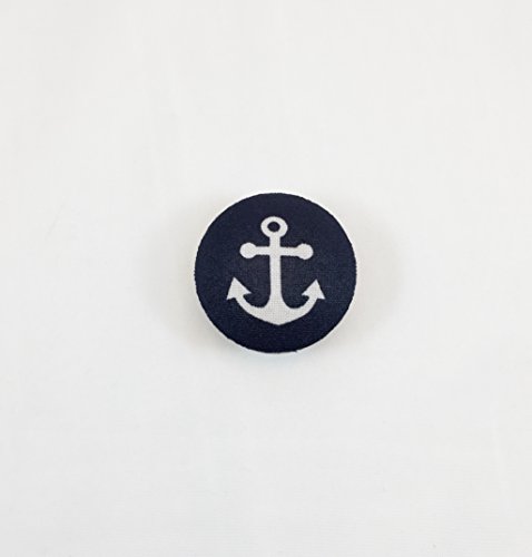 Navy Anchors Drawer Knob Pulls Set of 4 / Cabinet / Nursery / Wood / Handles / Room Decor / Furniture Accessories / Kid's Room / Nautical
