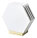 RBT Geometric Coaster Set with Stand (White)