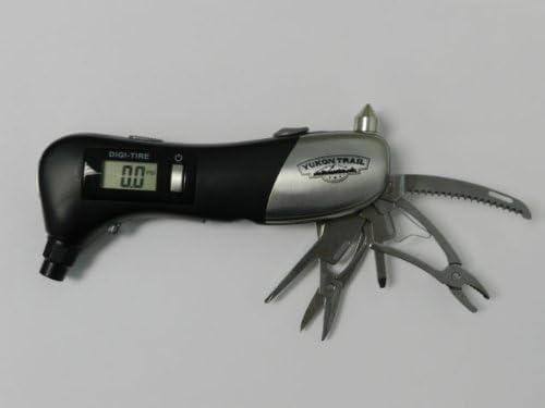 Emergency Escape Tool 9-in-1 LED Flashlight, Window Breaker, Tire Guage, Emergency Tool Vehicle Survival Kit