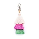 BRUCEWANG Hand Made Colorful Bohemian Pom Pom