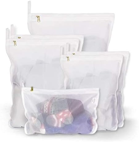 Yokellmux 洗濯ネット ランドリーネット 洗濯袋 6枚入れ 洗濯バッグ ブラジャー 毛布 布団 買収 Tシャツなど適用 細かい網目 旅行収納袋 型崩れ防止 絡み防ぎ 丈夫 家庭用 下着
