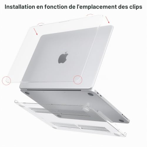 eleger Case Compatible with MacBook Neo 13 Inch A18 Pro A3404, 2026 Released, Protective Case for Mac Book Neo 13 Inch, Transparent Crystal