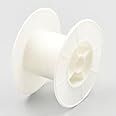 Bluemoona 10 Pcs - Empty Bobbin Round Hard Plastic Wire SPOOLS END Clear 4 Ribbon Lace Line 78mm(3") x47mm(1.85")