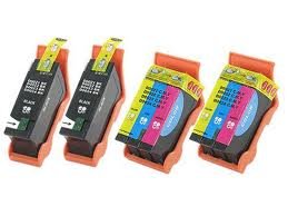 4 Pack Compatible Ink for Dell Series 21 22 23 24 All-In-One Printers P513w P713w V313 V313w V515w V715w