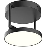 Kuzco Lighting SF72205-BK Novel Semi Flush LED, Black