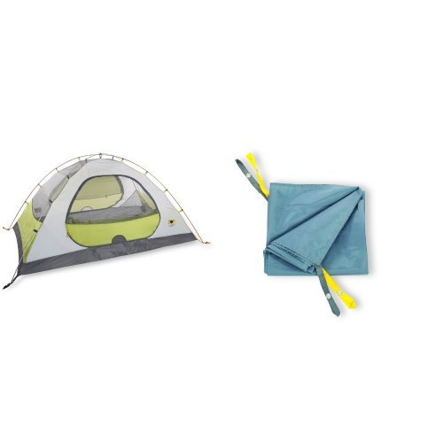 Mountainsmith Morrison 2 Person 3 Season Tent (Citron Green) and Mountainsmith Morrison 2 Person Tent Footprint Bundle