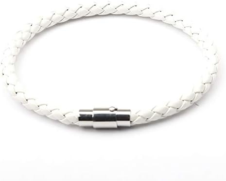 QFJCNZ Bracelet Punk Black White Multilayer Braid Weaving Wrap Male Bracelets &Amp; Bangles For Men Women Bead Jewelry Bracelet