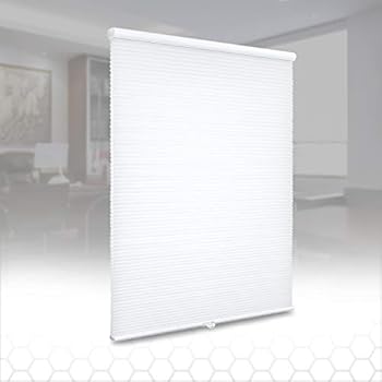 SUNFREE Cellular Blinds Cordless Honeycomb Shades Light Filtering Door Window Blinds for Home and Office 24 x 36 inch White