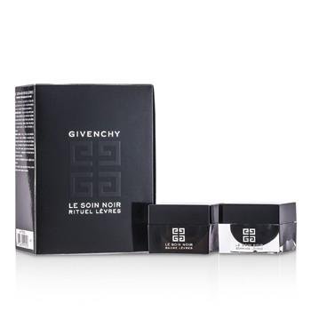 Givenchy Le Soin Noir Rituel Levres Lip Exfoliator 10ml Lip Balm 7ml 2pcs