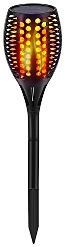 Sumaote Solar Path Torch Lights 96 LED Dancing Flame Lighting Flickering Tiki Torch Waterproof Wireless Outdoor Landscape Lights Dusk to Dawn Auto On/Off for Garden Patio Yard Driveway Pathway, 1 Pack - Thumbnail 6