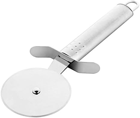 Professional Stainless Steel Pizza Wheel Knife ,LULUYUKI utensils for Pizza ,Pastry ,Pie Wheel Cutter
