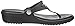 crocs Women's Sanrah Beveled Circle Sandal, Black/Black, 9 M US