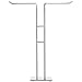 Amazon Basics Dual-Arm T-Bar Hand Towel Holder Rack