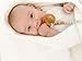 Ali+Oli Silicone Bead Pacifier Clip for Baby Girl or Boy (White Wood) Binky Soother Holder Leash, BPA Free, Keeps Teethers Safe, Chupetes para Bebes
