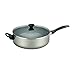 Farberware Dishwasher Safe Nonstick Jumbo Cooker/Saute Pan with Helper Handle - 6 Quart, Silver