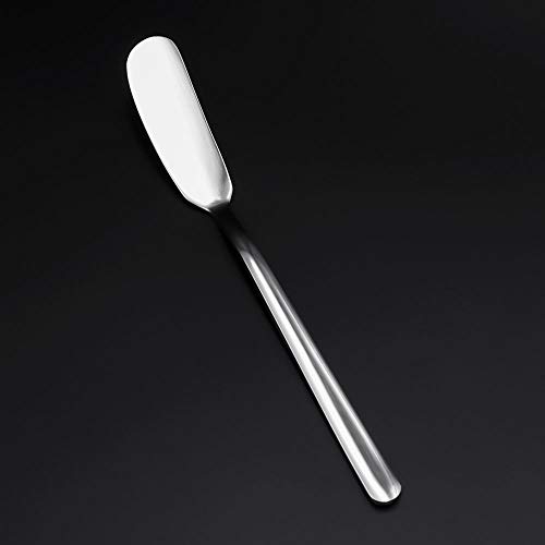 HouseHoo Cheese Spreaders, Stainless Steel Classic Spreader Knife Set for Cheese, Jelly, Jam, Dessert, Set of 4 Canape Knives, Spreaders for Appetizers, Sandwich Cream Cheese Butter Knife - Thumbnail 3