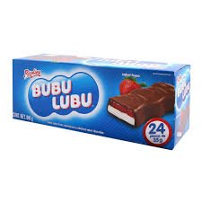 Authentic SaboresBubu Lubu Strawberry Gummy candy and Marshmallow With Chocolate Flavor Coating 24 pieces /840g and Coronado Paleton de Cajeta 10 pieces / 140g
