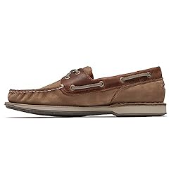 Rockport Men's Perth Shoe, Taupe Nubuck/Beeswax