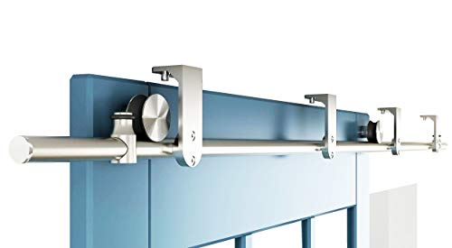 Diyhd 6 6ft Stainless Steel Ceiling Mount Sliding Barn Door