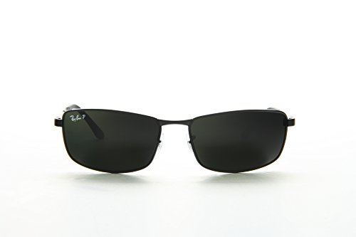 Ray-Ban RB3498 - BLACK Frame POLAR GREEN Lenses 61mm Polarized
