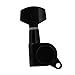 BQLZR Black Sealed Inline Electric Guitar String Tuning Pegs Key Machine Head 6R Right Hand