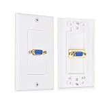 Cable Matters 2-Pack VGA Wall Plate in White