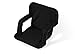 Portable Multiuse Adjustable Recliner Stadium Seat by Trademark Innovations (Black)