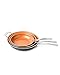Gotham Steel 3-Piece Nonstick Frying Pan Set, 9.5