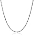 Amazon Essentials Sterling Silver Ladies Italian 1.3 mm Diamond Cut Rope Chain Necklace, 24