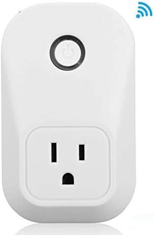 Wifi Smart Plug Compatible with Amazon Alexa Echo, No Hub Required Free APP for Remote Control, on off Switch Outlet Wall Plug with Timing Function.