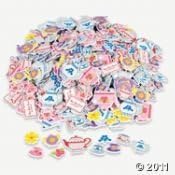 Fabfuncrafts Tea Party Self Adhesive Foam Shapes (50)