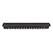 Erik Aleksi Interiors Black Hardwood Tie and Belt Rack (with Top Shelf for Accessories)