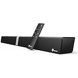 Soundbar, TaoTronics Sound Bar Wired and Wireless Bluetooth Audio (34-Inch Speaker, 2 Passive Radiators, Dual Connection Methods, Touch and Remote Control, Wall Mountable, Updated Version)