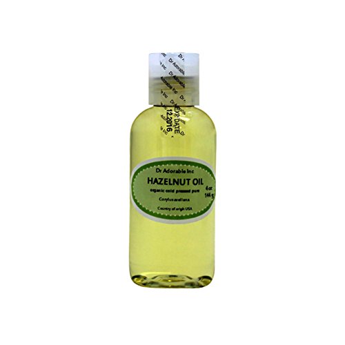 Hazelnut Oil Organic Pure Expeller Pressed by Dr.Adorable 4 Oz