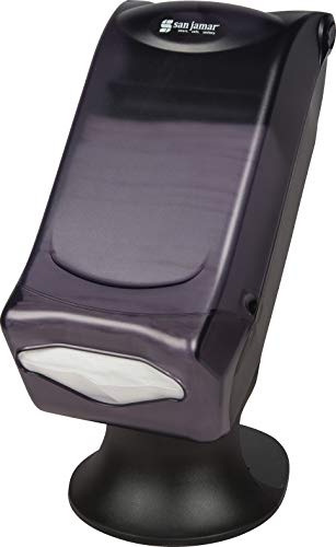 San Jamar - H5005STBK H5005S Venue Fullfold Control Napkin Dispenser with Stand, 500 Capacity, 8" Width x 17-1/2" Height x 13" Depth, Black Pearl