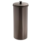 InterDesign Kent Bathware, Free Standing Toilet Paper Roll Holder for Bathroom Storage - Brown (Misc.)