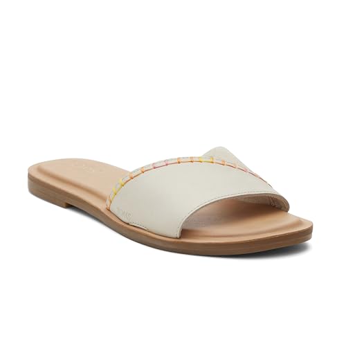 TOMS Shea, Sandali a ciabatta Donna, Fog Leather/Suede, 36.5 EU