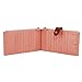 PEIUJIN Women's Genuine Wallet RFID Blocking Card Case Purse with Zipper Pocket (Pink)