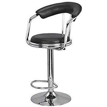 AV Sasti Dukan Height Adjustable Stool, Black