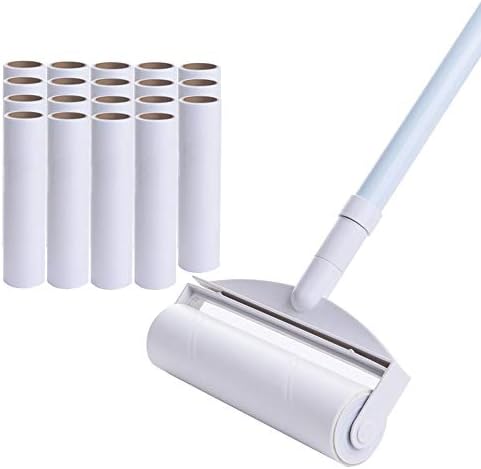 大きなリントローラー粘着性のあるローラーロングハンドルのリントローラーリントローラーペットヘアローラー毛羽取り床クリーナーダストリムーバー