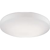 Kuzco Lighting Trafalgar 11" Flush Mount | White Finish | Matte Opal Glass Diffuser | Modern LED Ceiling Light Fixture | Made