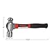 Ball Pein Hammer, Fiberglass with Polished Steel Head & Non Slip Grip Handle, 16 Oz by Stalwart (Durable Tool For Home Improvement, Diy, Repair)