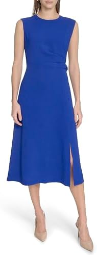 calvin klein women's lux ponte midi dress Plaid Ponte Midi Dress (Women)