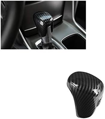 Thenice for 10th Gen Accord Gear Shifting Knob Cover ABS Carbon Fiber CVT Change Lever Trim fit Honda Accord 2020 2019 2018 -Automatic Transmission: Automotive